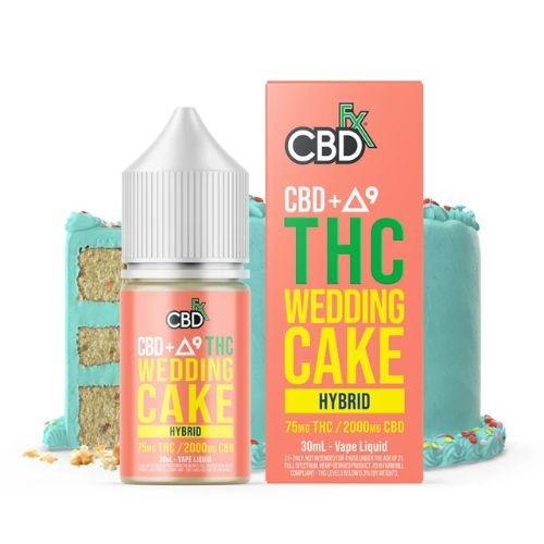CBDfx CBD Delta 9 THC Vape Juice Wedding Cake Hybrid In Pakistan